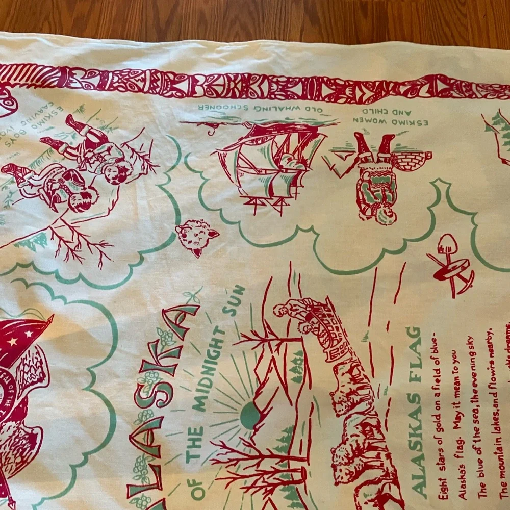 Tablecloth with Alaska storytelling - Picture 6 of 7